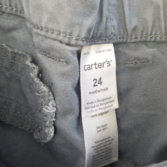Carters 24 Month Grey Cargo Shorts Bundle - Picture 3 of 4